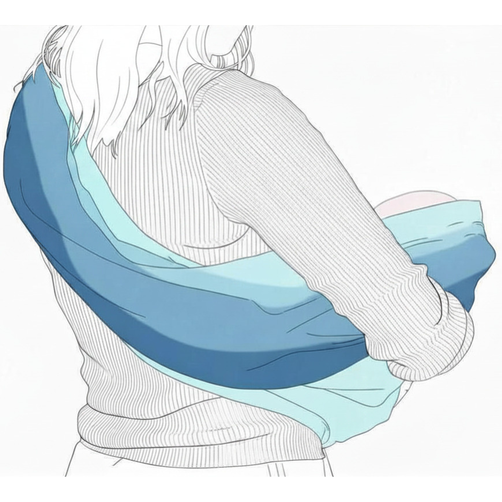 Check that the shoulder brand label is on the inside and the fabric is not twisted