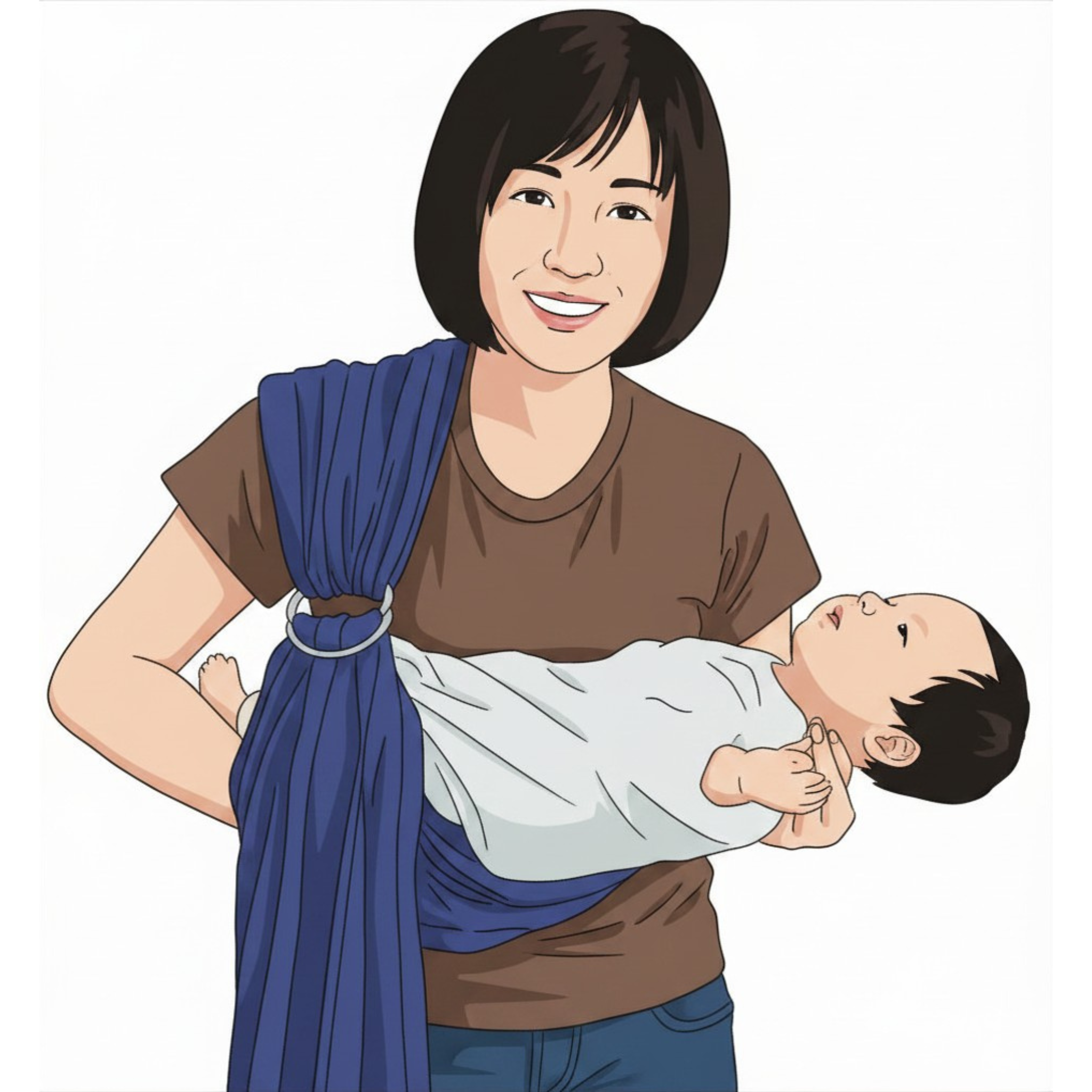Personal account step 2: hold the baby securely in a cradle position