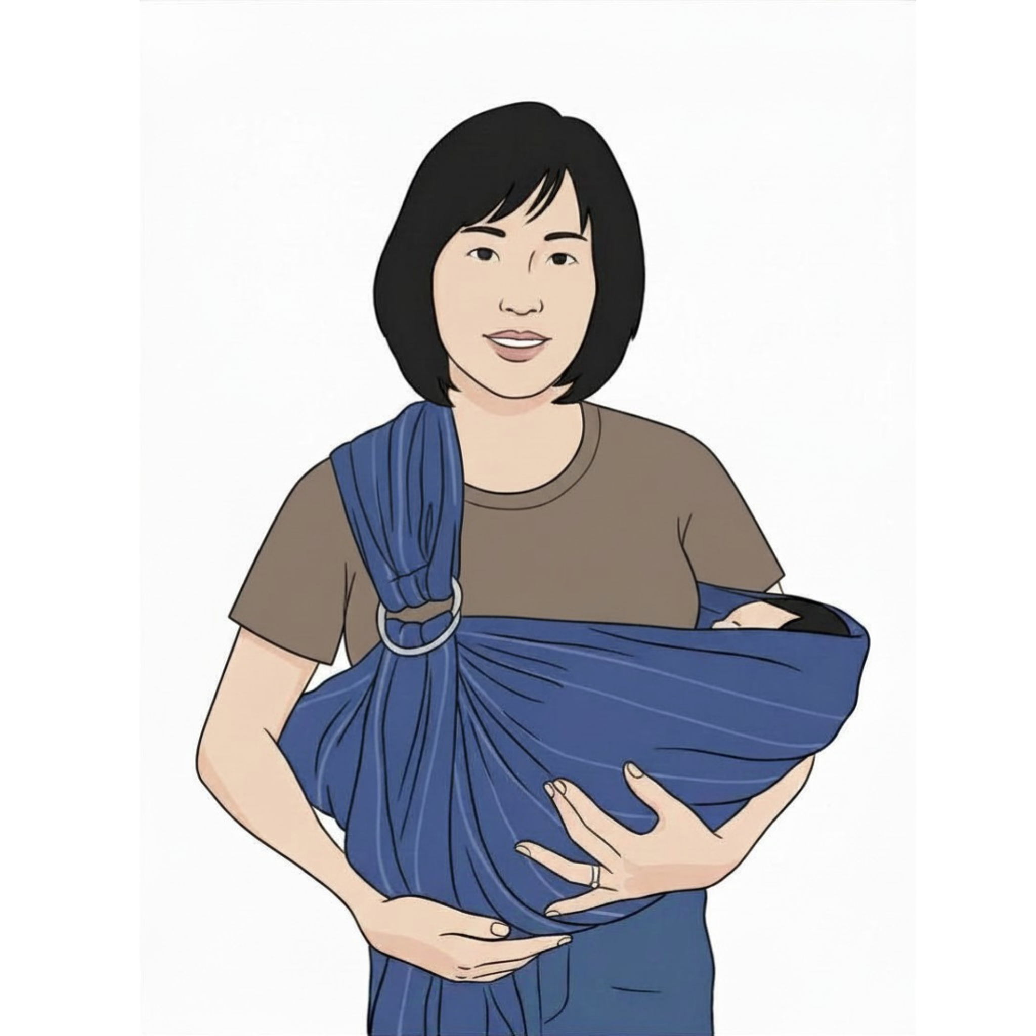Personal account step 5: spread the pouch into its natural supporting shape