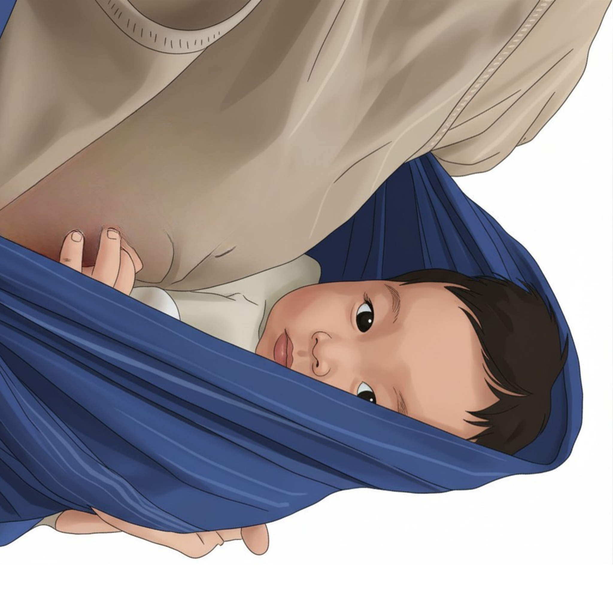 Personal account step 6: final cradle-carry position check