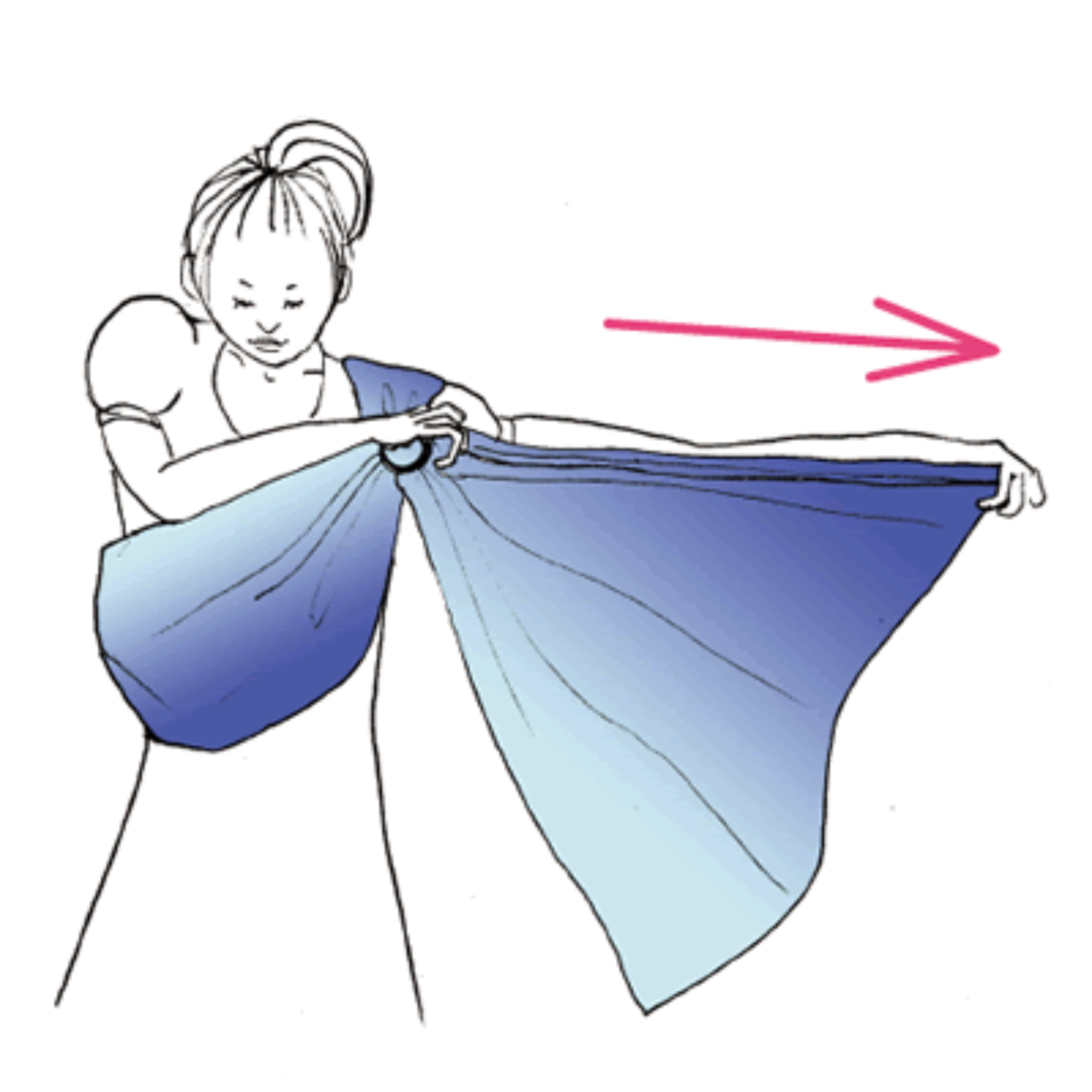 Incorrect use: pulling the tail forcefully and damaging the fabric